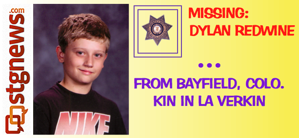 MISSING: Dylan Redwine, 13, from CO, cousin to La Verkin resident ...
